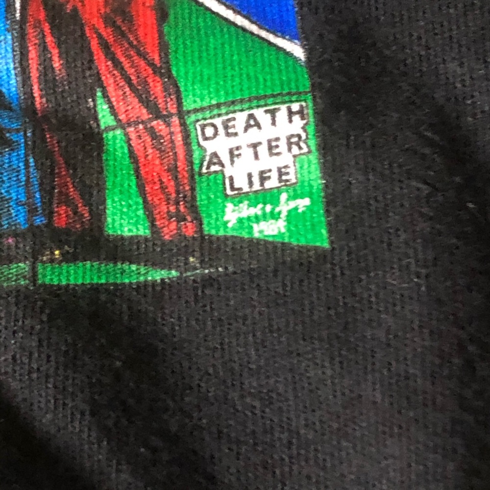 Supreme L/S Small Black T-Shirt Death After Life - Picture 3 of 7